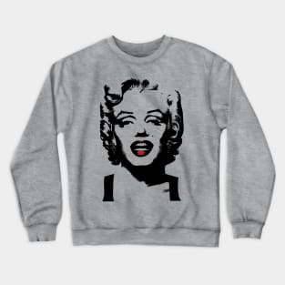 Iconic Marilyn Monroe: Bring Glamour to Your Space! Vintage Retro Style Red Lips Version Crewneck Sweatshirt